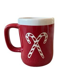 Rae Dunn MERRY Double Sided CANDY CANE Mug NEW Release New